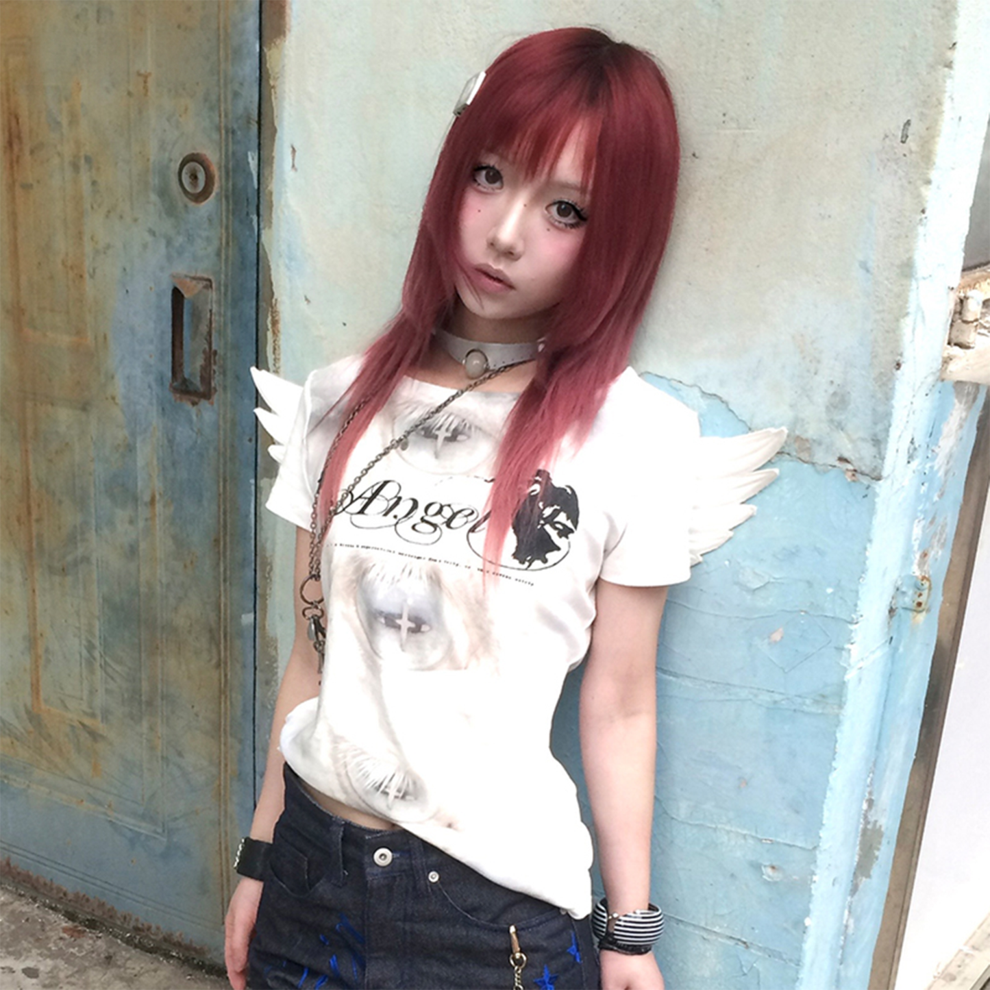 Angel Wing Tee  Y2K Fairycore Grunge Top