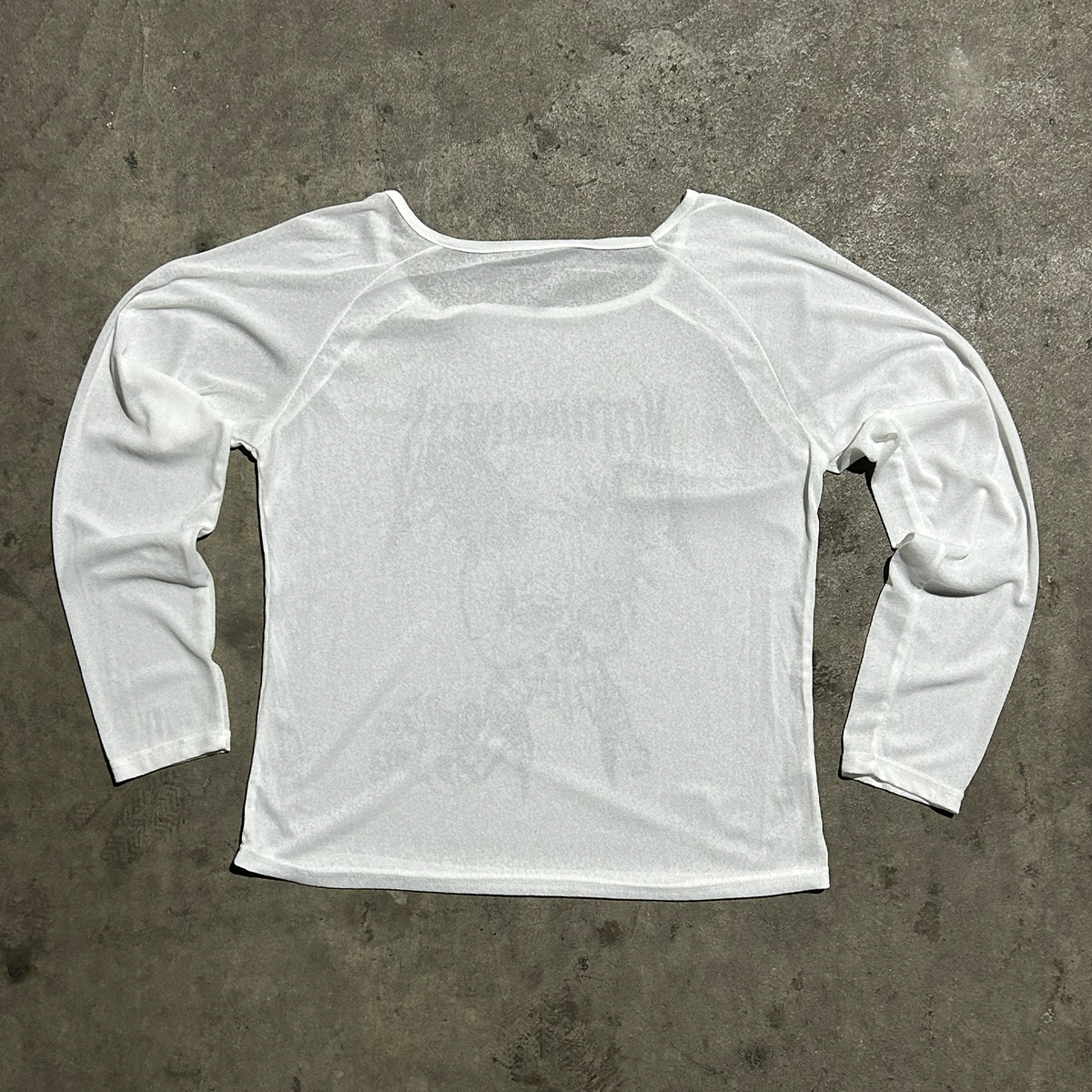 Skull Tattoo Mesh Long Sleeve