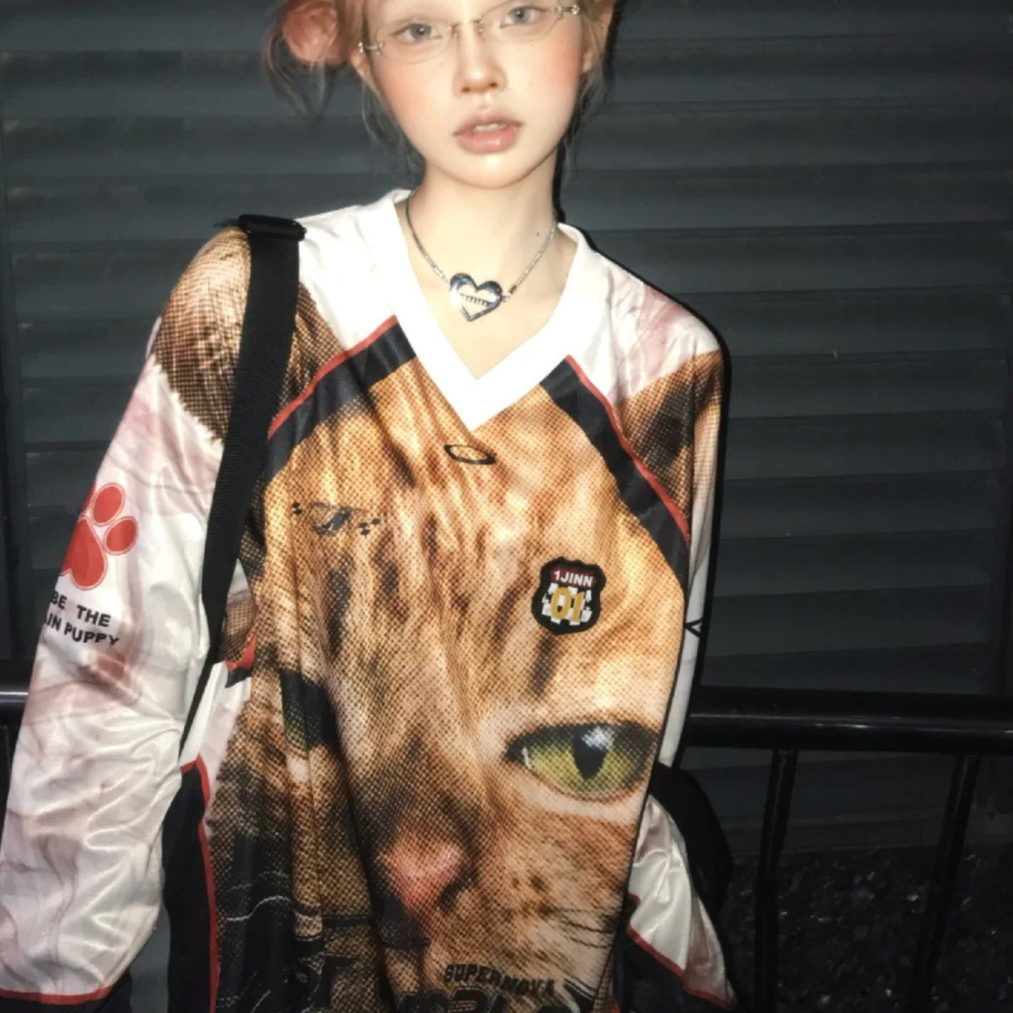 Kitten Print Jersey