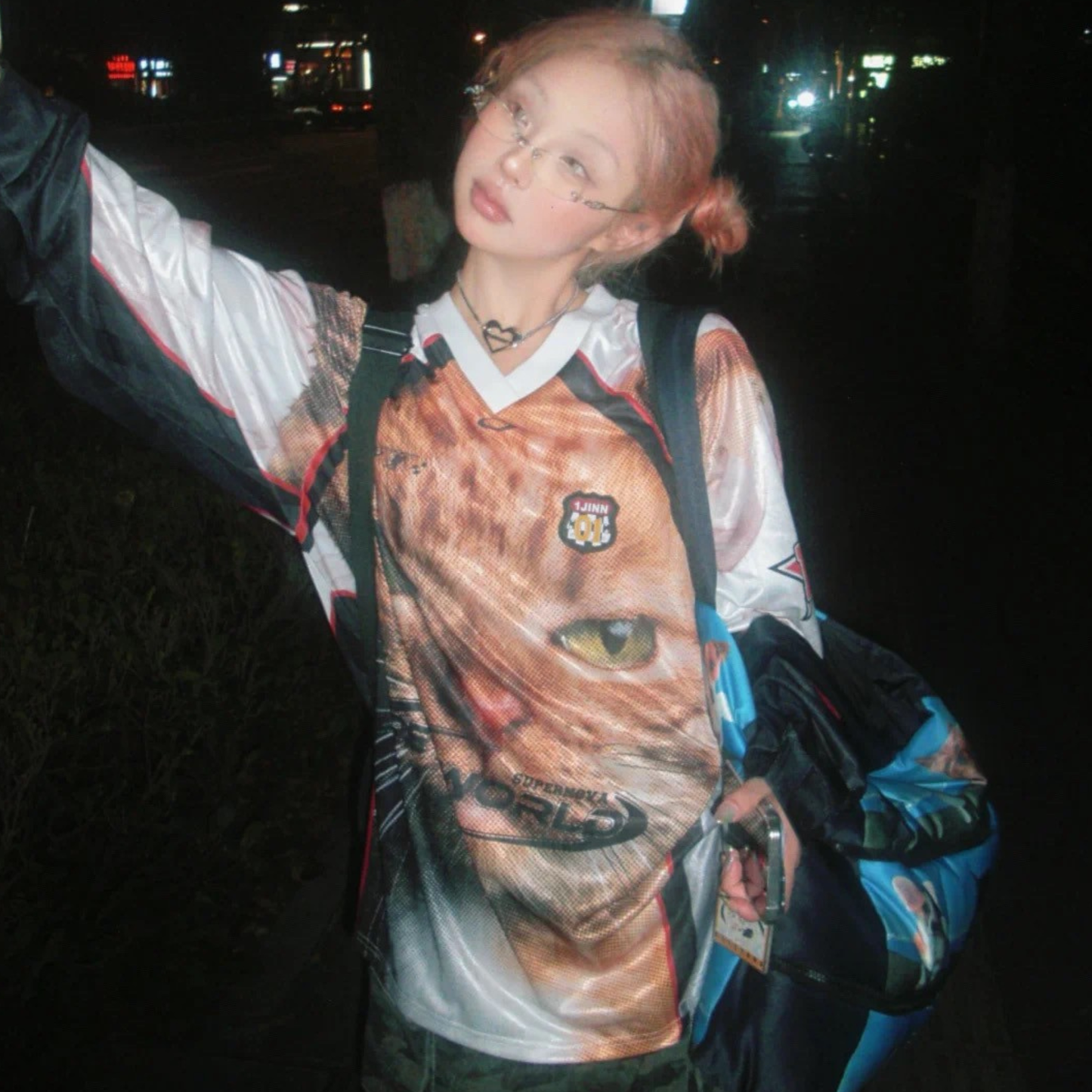 Kitten Print Jersey