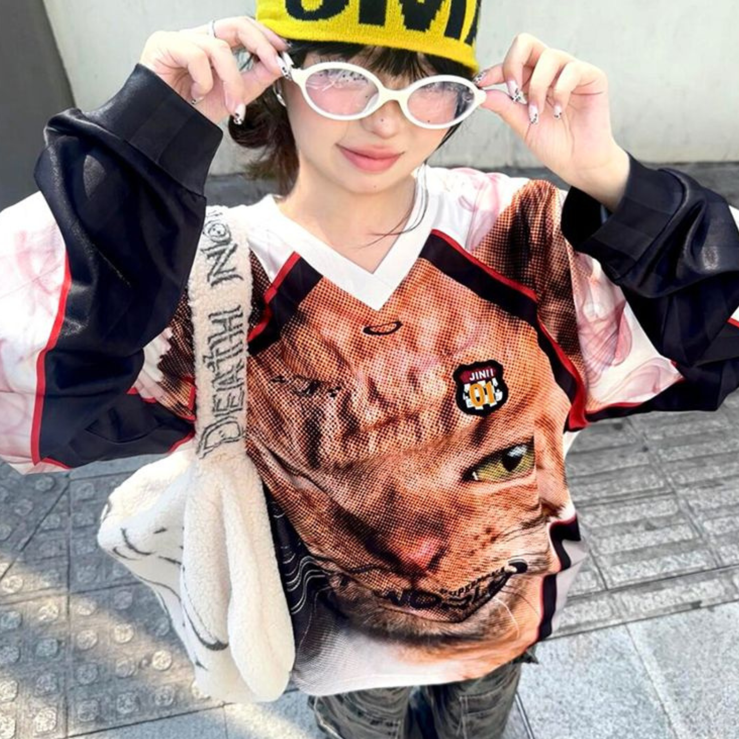 Kitten Print Jersey
