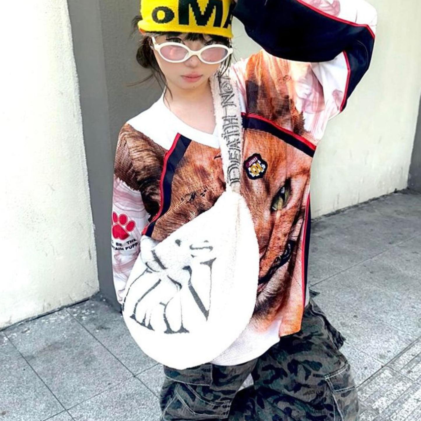Kitten Print Jersey