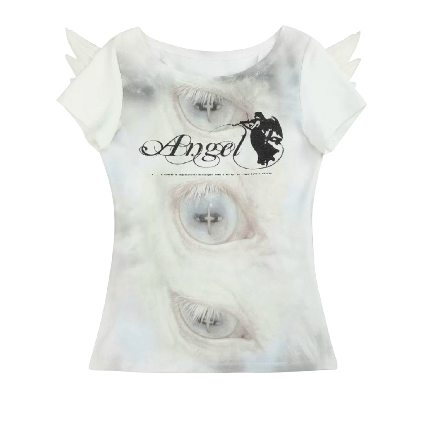 Angel Wing Tee  Y2K Fairycore Grunge Top