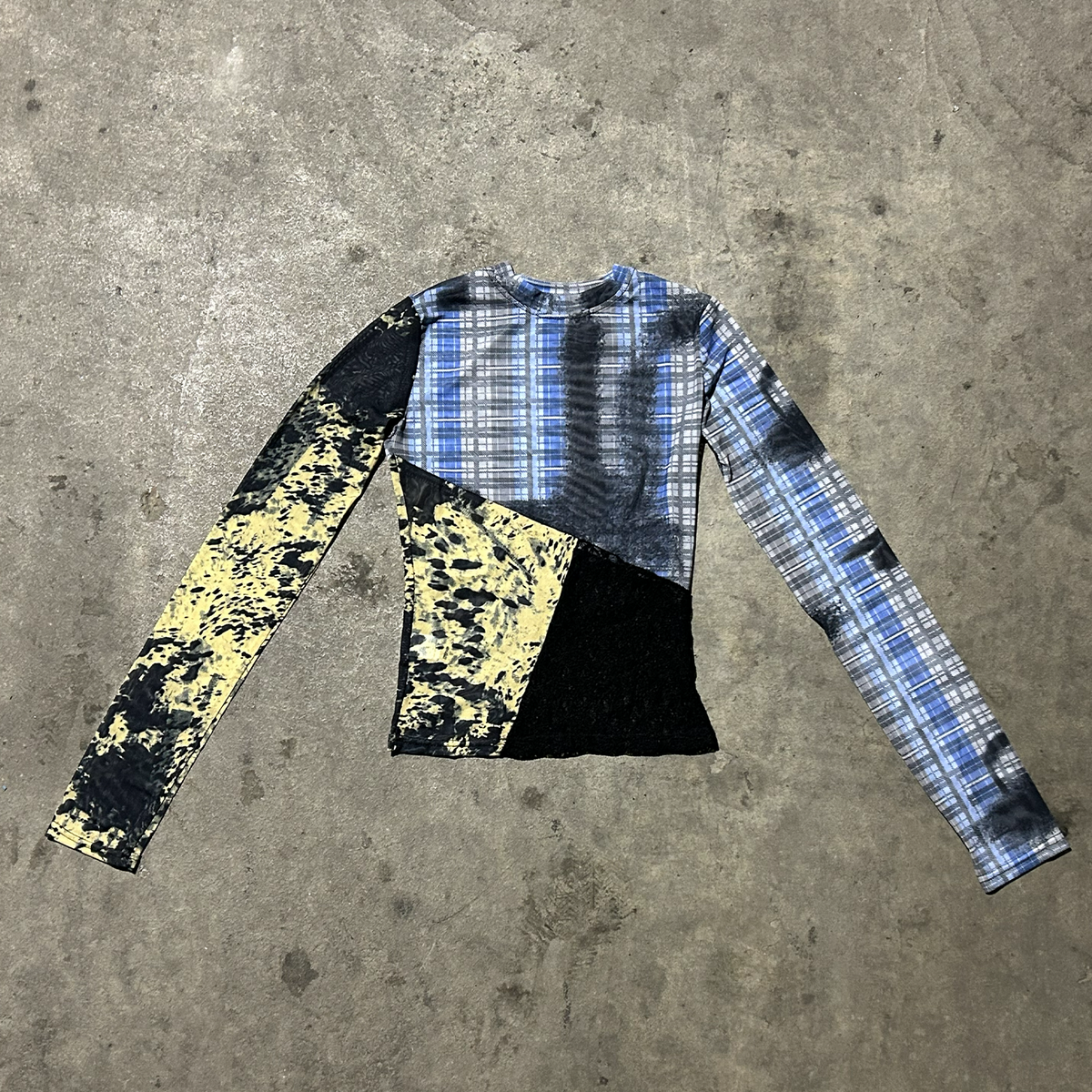 Patchwork Mesh Top