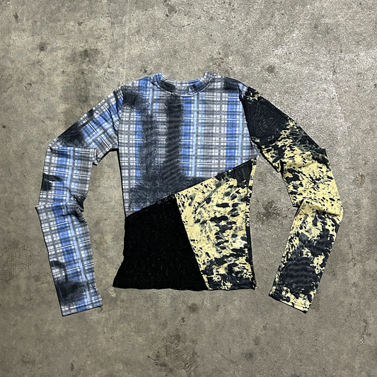 Patchwork Mesh Top